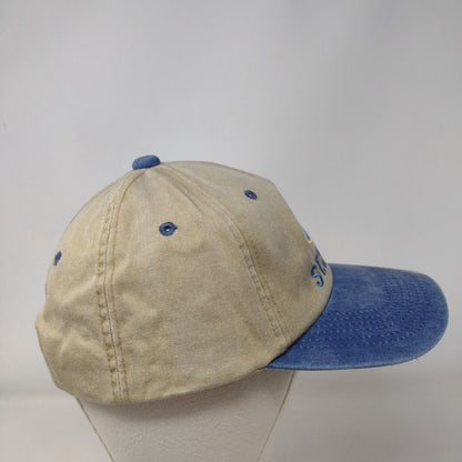 St. Maarten Strapback Hat Multi One Size Embroidered Colorblock 6 Panel