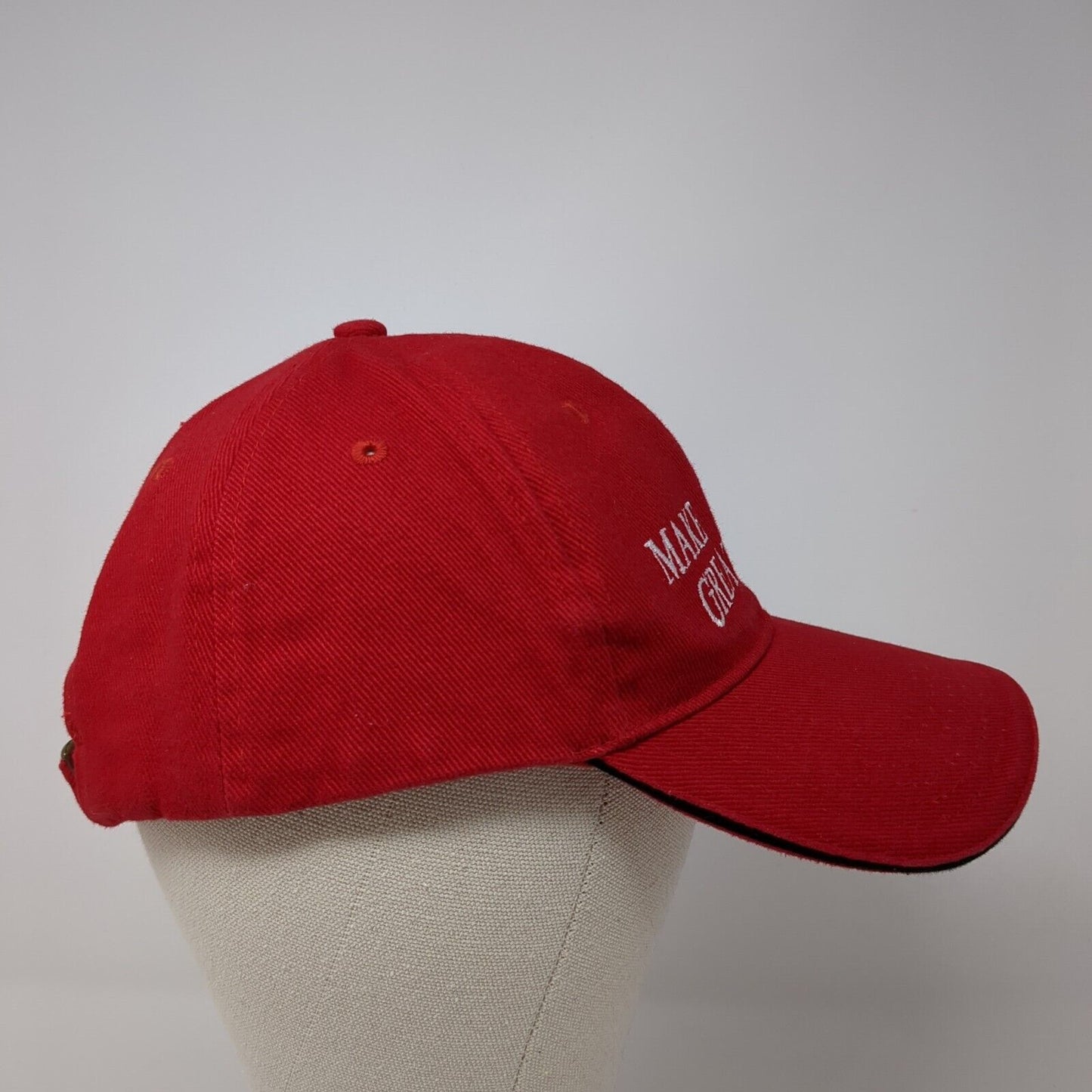 Make America Great Again Slideback Hat Red One Size Adjustable Embroidered