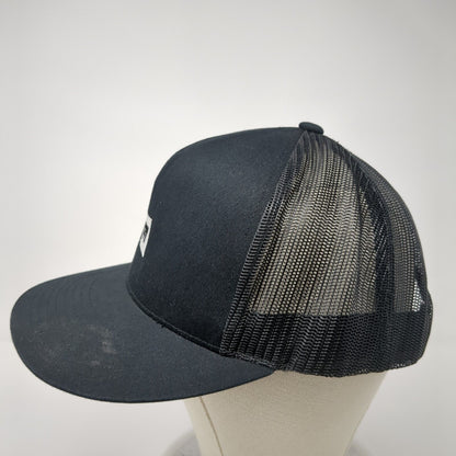 Full Tilt Boots Snapback Mesh Back Trucker Hat Black One Size Yupoong