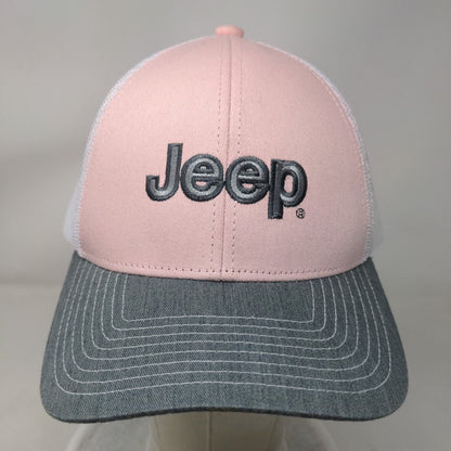 Jeep Snapback Trucker Hat Multicolor One Size Adjustable Embroidered Mesh Back