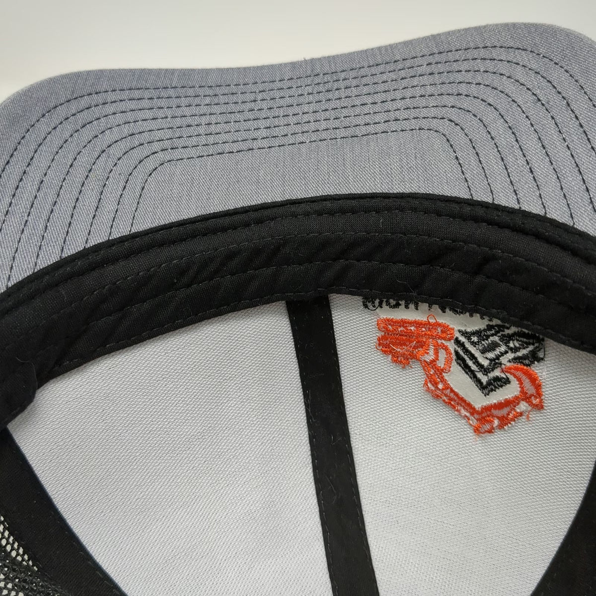 Pacific Headwear Trucker Hat Gray Black One Size High Mountain Dirtworks Logo