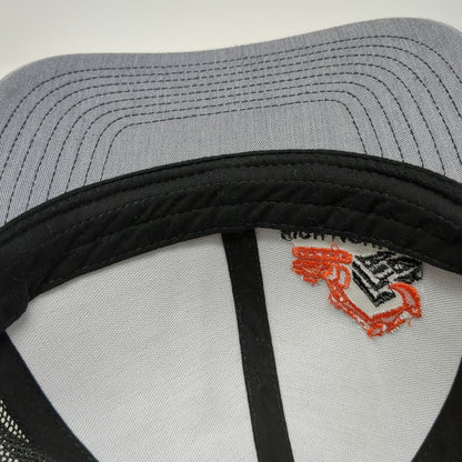 Pacific Headwear Trucker Hat Gray Black One Size High Mountain Dirtworks Logo