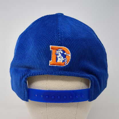 Denver Broncos NFL Annco Cap Blue Orange One Size Corduroy Snapback Hat D Logo