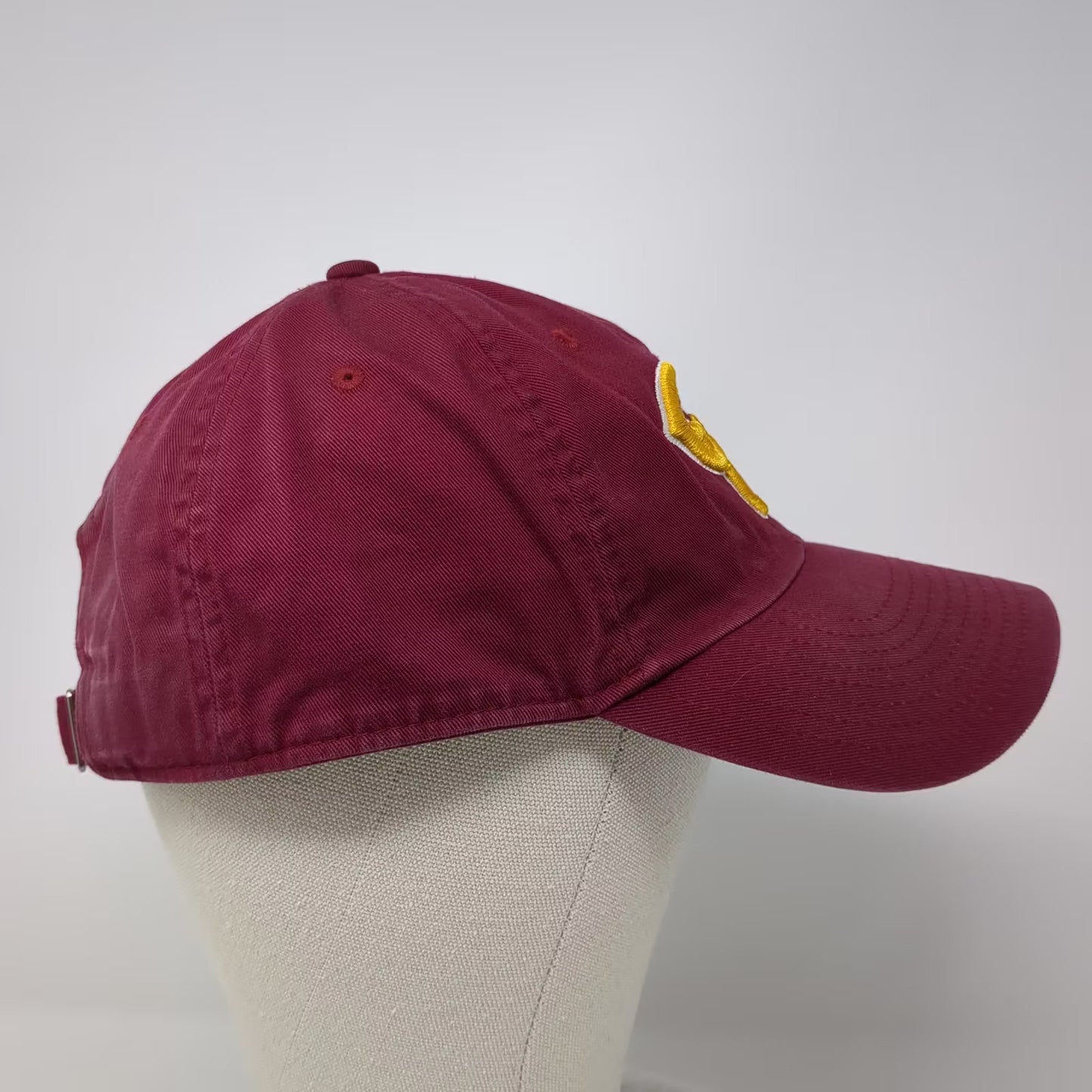 Nike Baseball CW Logo Red Yellow OS Slideback Hat Cap Embroidered Adjustable