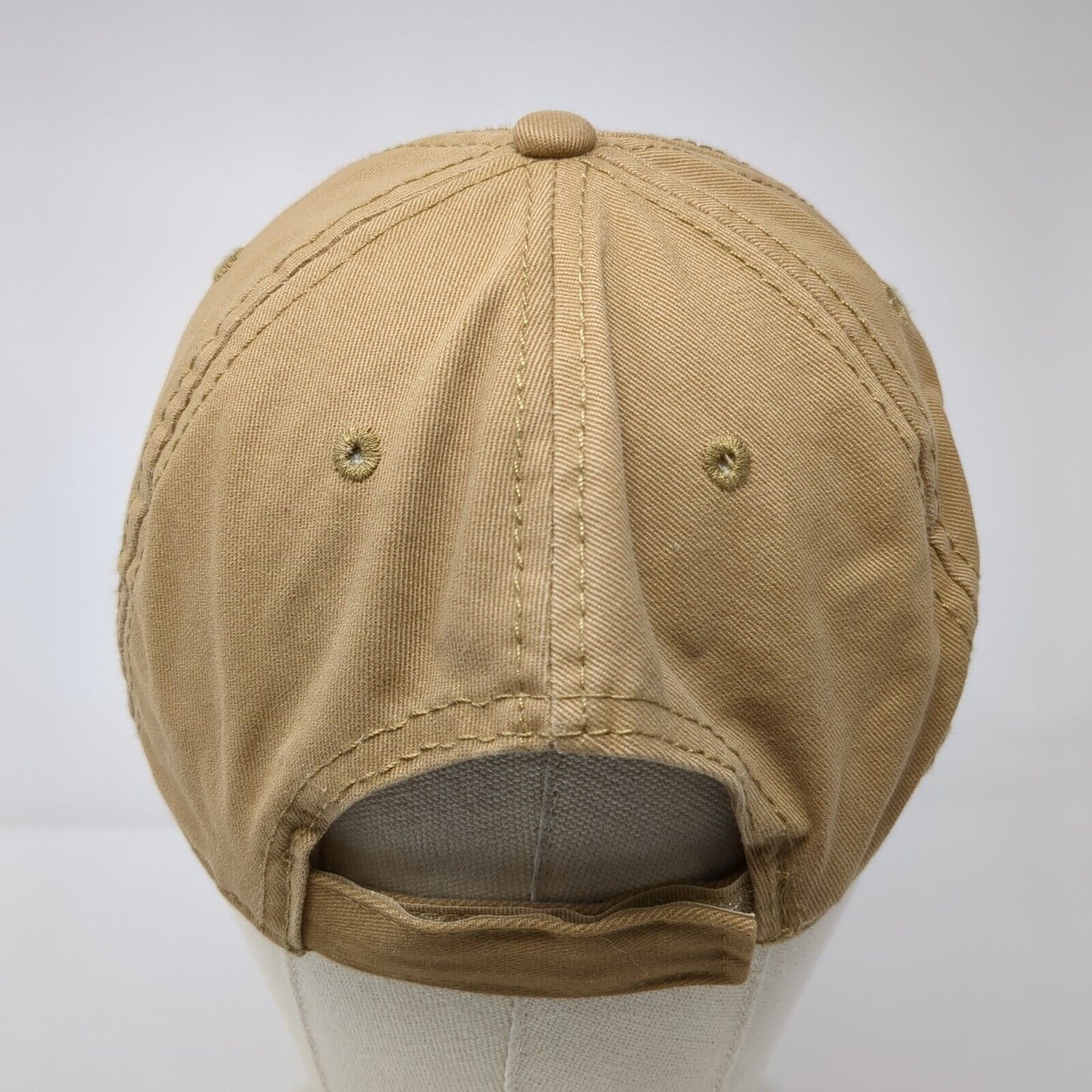 United States Army South Strapback Hat Tan OSFA Embroidered Hit Wear