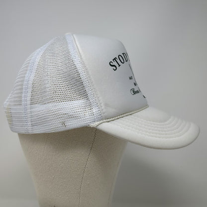 Nissun Trucker Hat White One Size Mesh Back Snapback Stods Stag Brews Birdies