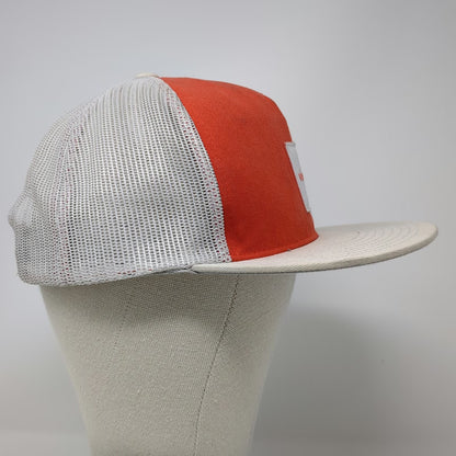 Yupoong Trucker Hat Orange White One Size 5 Panel Mesh Snapback Vivint Home