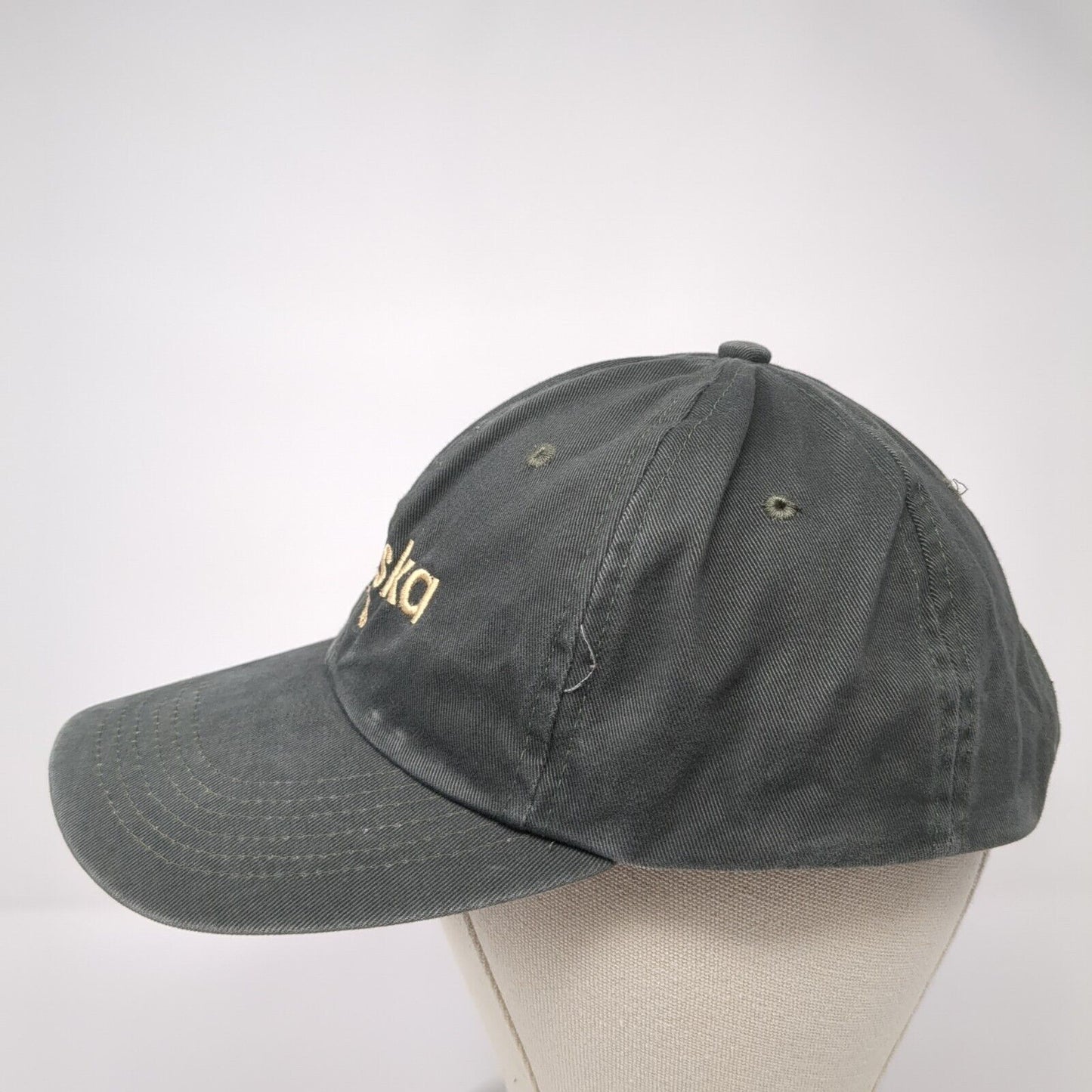 Alaska Snapback Hat Gray One Size Adjustable Embroidered 6 Panel Arctic Circle