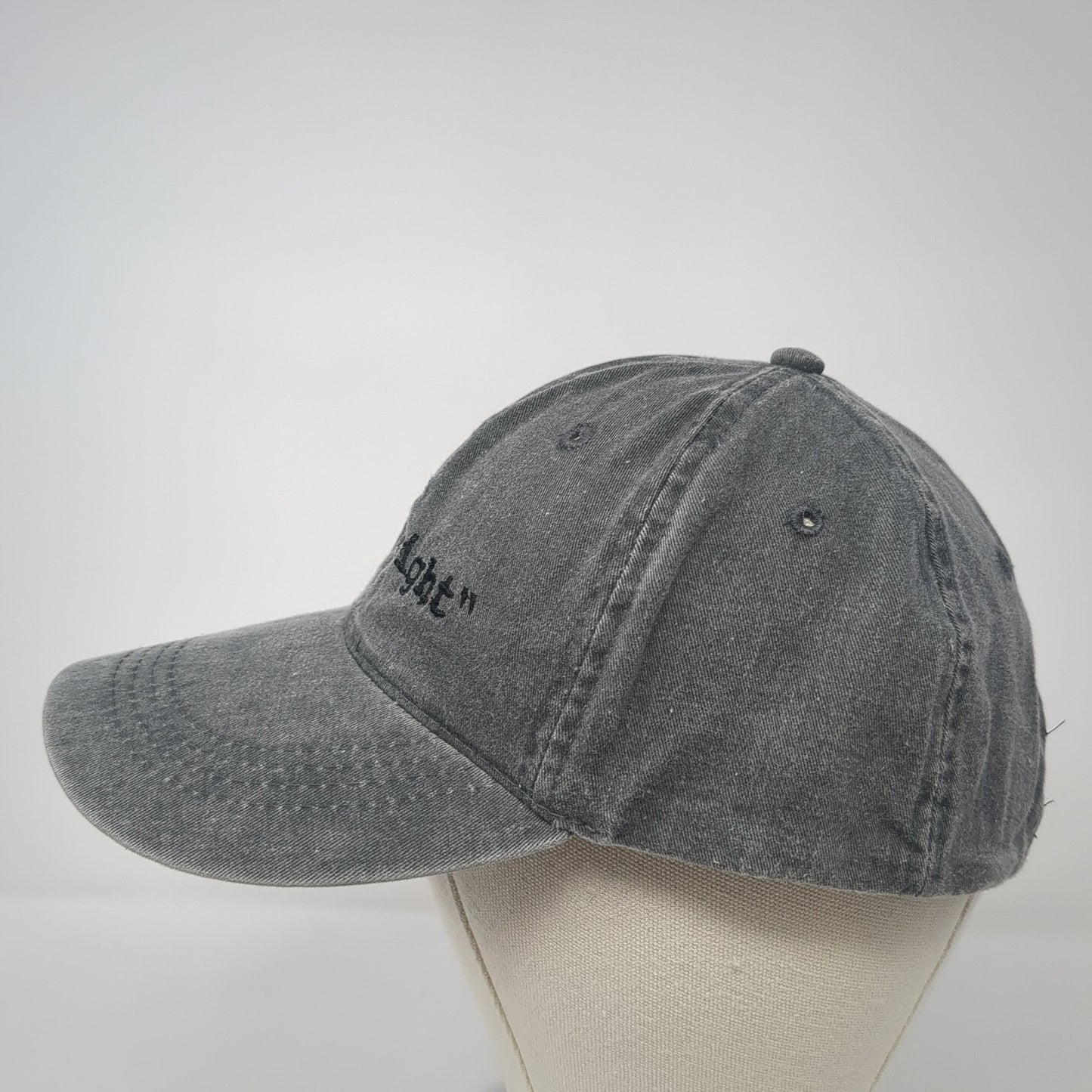 Just Wright Slideback Hat Gray One Size Adjustable Embroidered Otto
