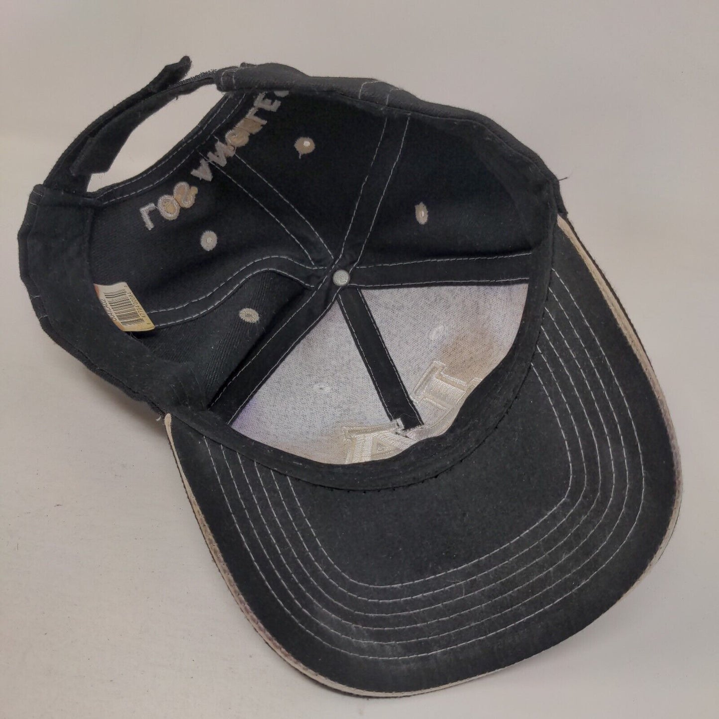LA Los Angeles Strapback Hat Black OSFA Embroidered Adjustable 6 Panel
