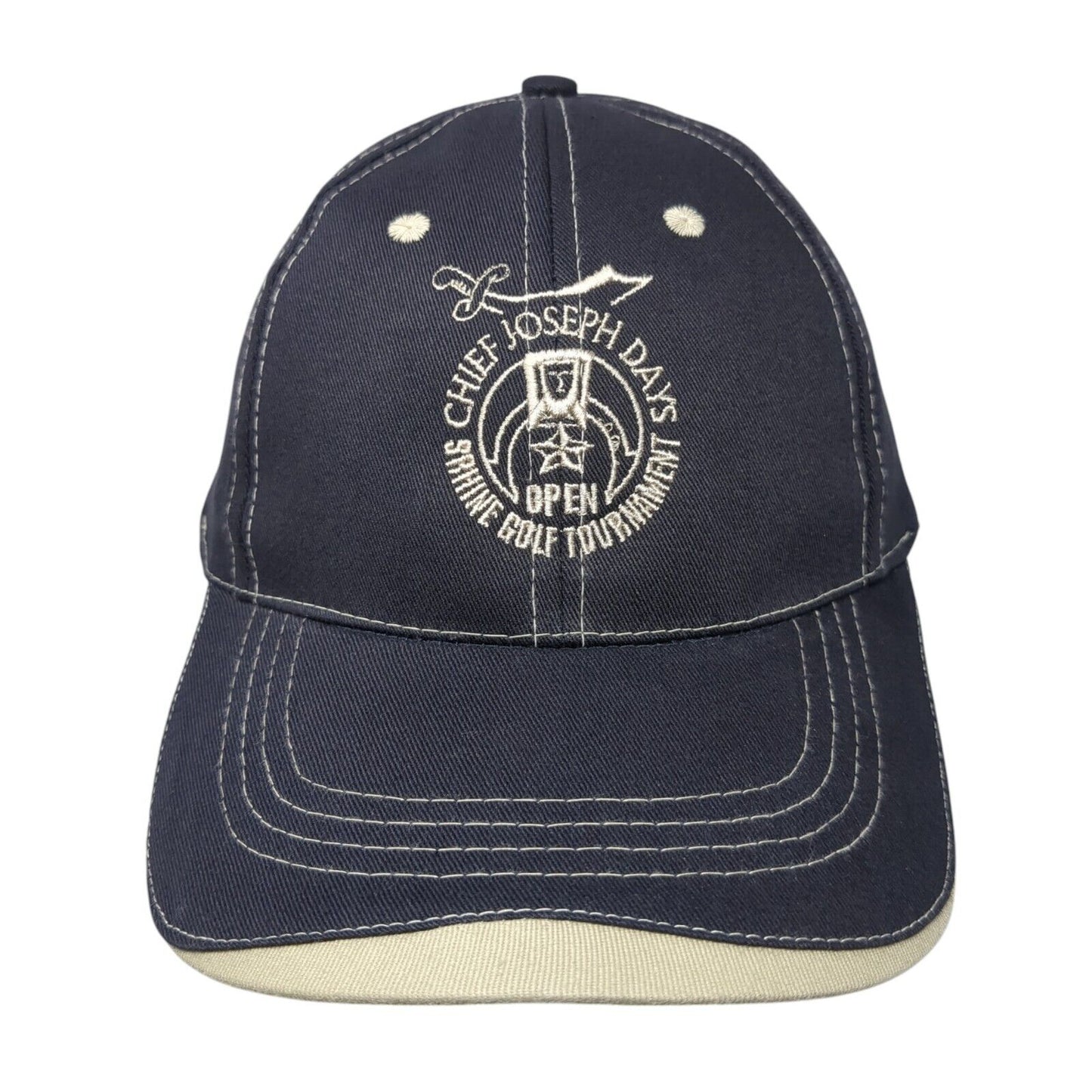 Chief Joseph Days Shrine Golf Tournament Strapback Hat Blue OS Adjustable AdGEAR