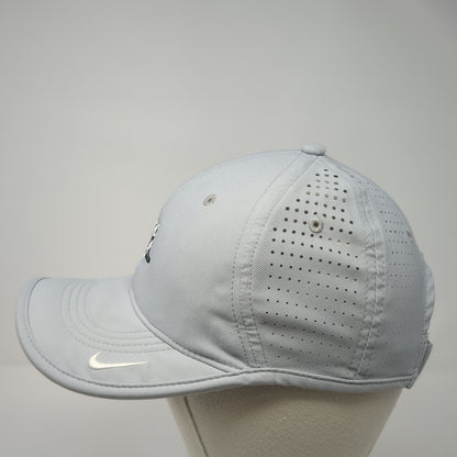 Nike Golf Strapback Hat Gray One Size Embroidered Logo Adjustable