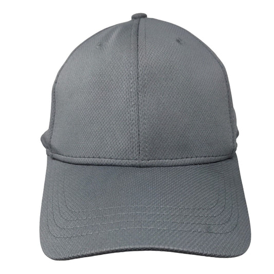 Athletic Works Fitted Hat Gray S/M Solid 6 Panel Vent Holes Blank