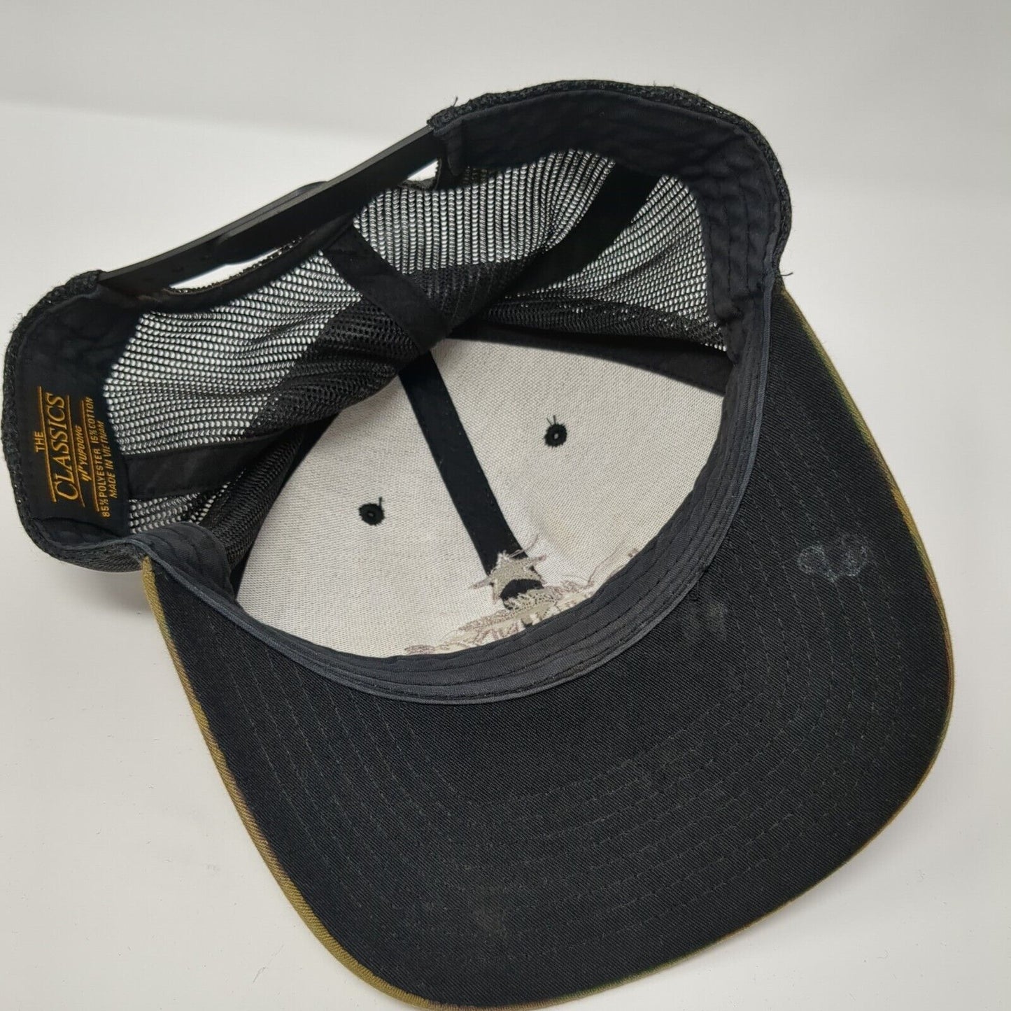 Mellow Johnny's Snapback Trucker Hat Camo One Size Mesh Back Yupoong