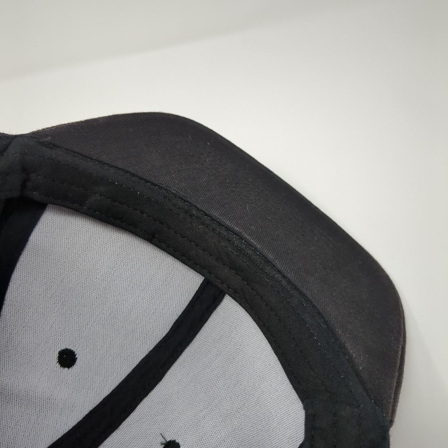Red Line Oil Snapback Hat Black One Size Adjustable Embroidered 6 Panel Cotton
