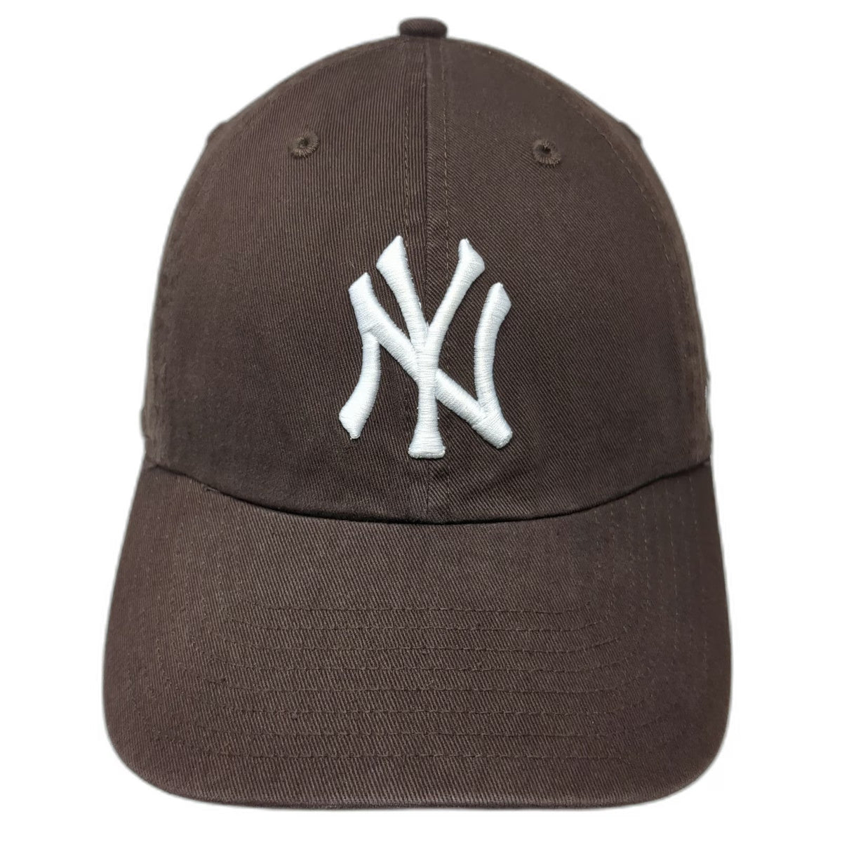 New York Yankees MLB '47 Baseball Cap Brown White One Size Slideback Logo Hat