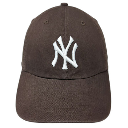 New York Yankees MLB '47 Baseball Cap Brown White One Size Slideback Logo Hat