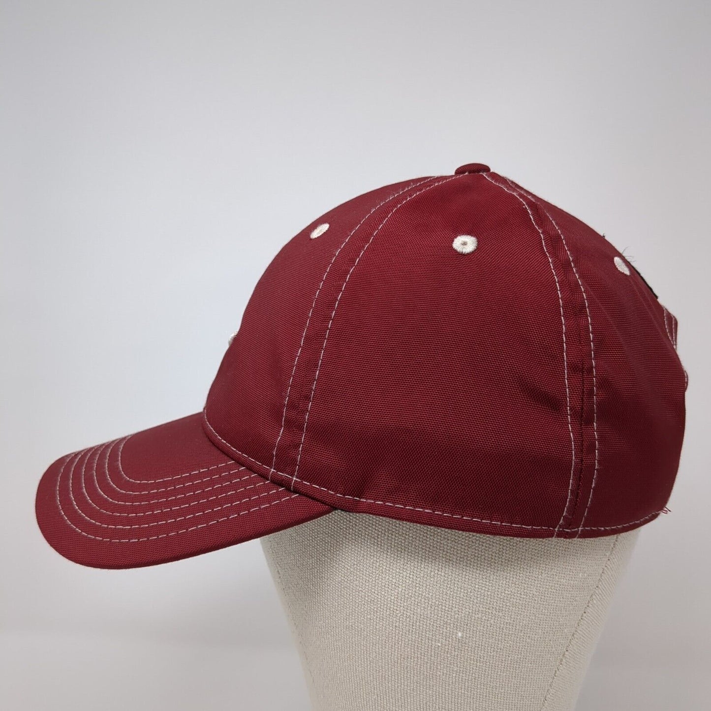 Nike Golf Strapback Hat Red One Size Adjustable Embroidered Swoosh Polyester