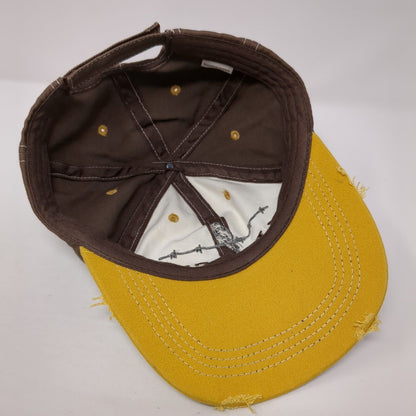 Legacy Blended Canadian Whisky Strapback Hat Brown OS Adjustable Distressed