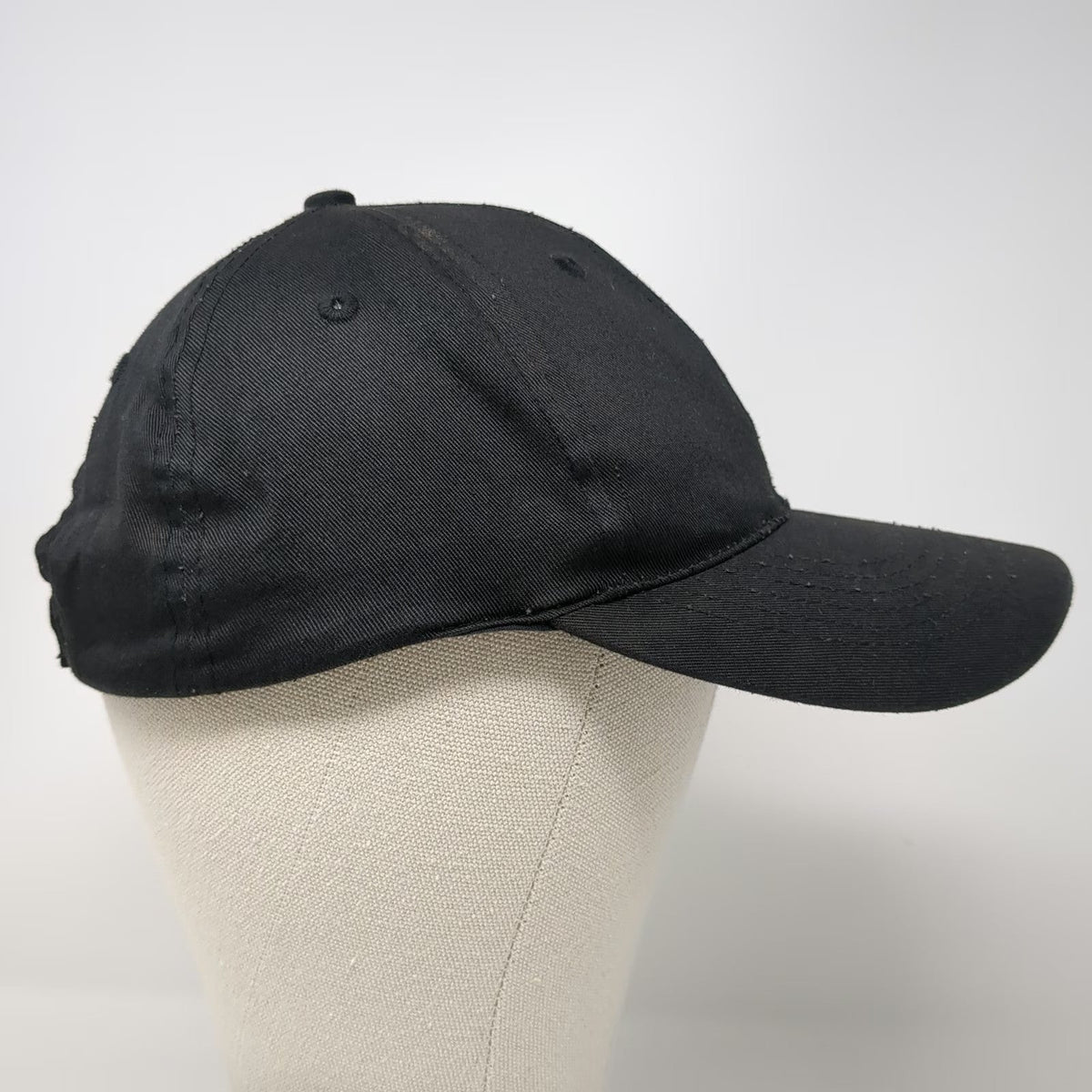 Great Northwest Baseball Cap Black One Size Strapback Cotton Plain Solid Hat