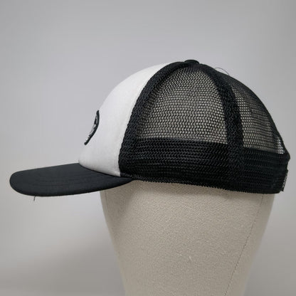 Vans Trucker Hat Black One Size Off The Wall Skateboard Patch Mesh Snapback Foam