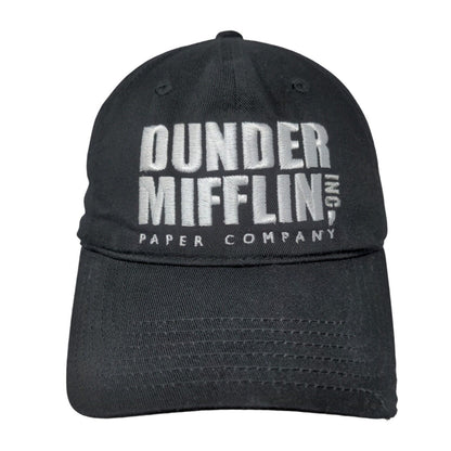 Dunder Mifflin Paper Company Strapback Hat Black One Size Embroidered