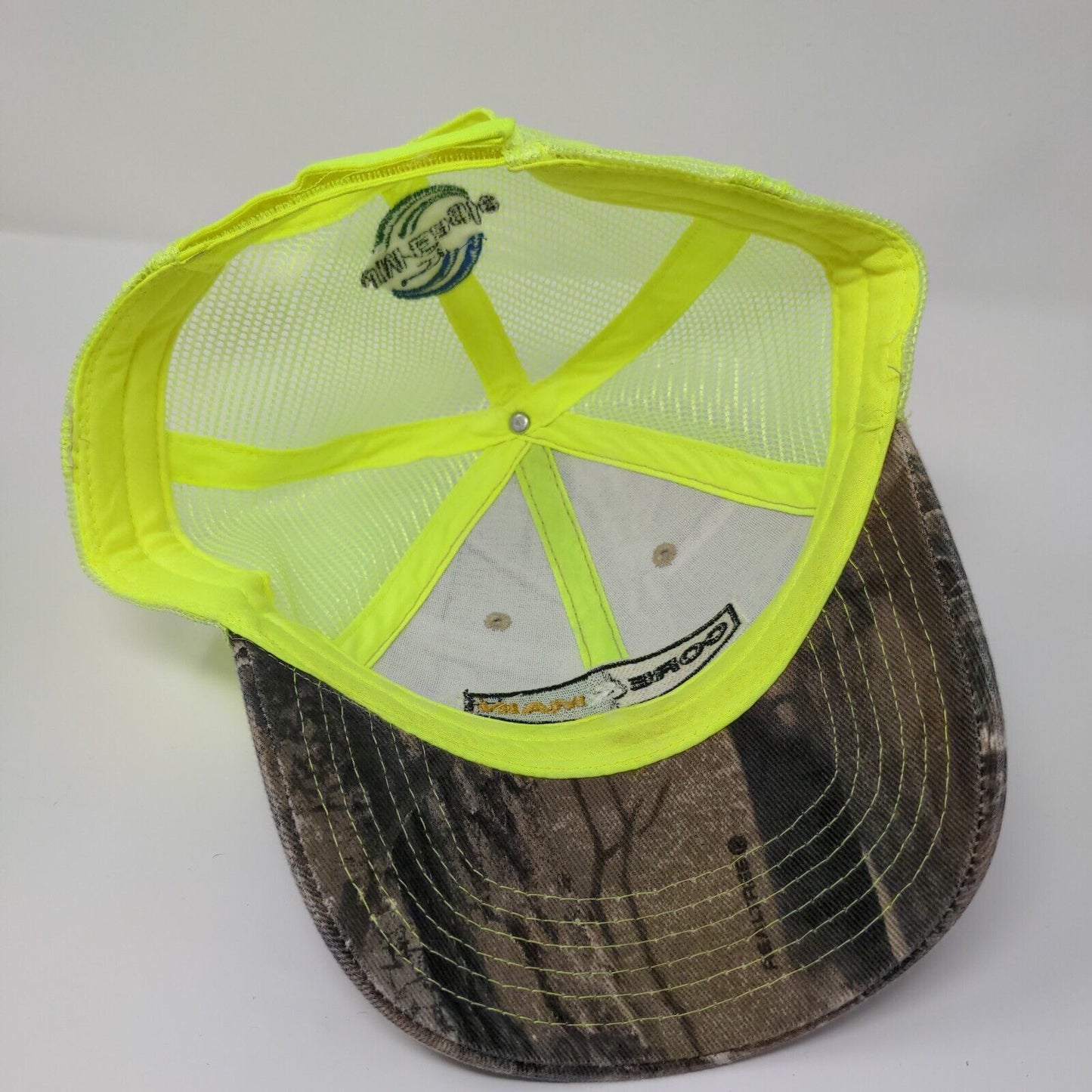 Core & Main Strapback Mesh Back Trucker Hat Camo One Size JM Eagle