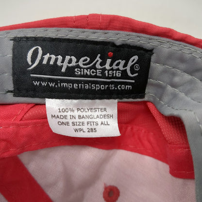 Imperial Baseball Cap Red One Size Idaho Golf Association Junior Tour Hat