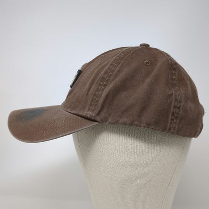 Ahead Baseball Cap Brown One Size Redfish Lake Lodge Patch Moose Sawtooth Hat