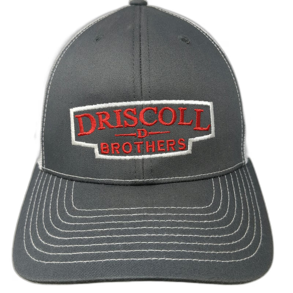 Richardson Trucker Hat Gray One Size Driscoll Brothers Potato Mascot Snapback