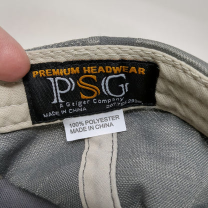 PSG Snapback Gray Camo One Size Hat Masonite Logo Textured Polyester Casual Cap