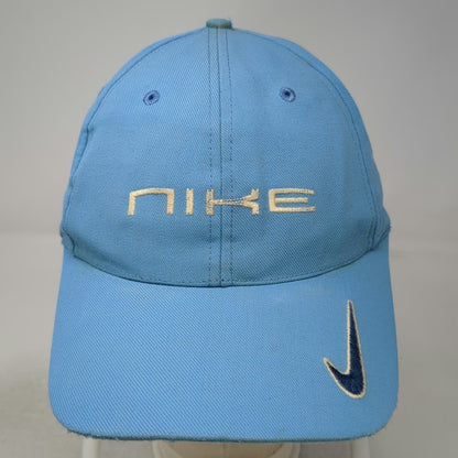 Nike Baseball Hat Blue Adjustable Strapback Embroidered Swoosh Vintage Red Tag