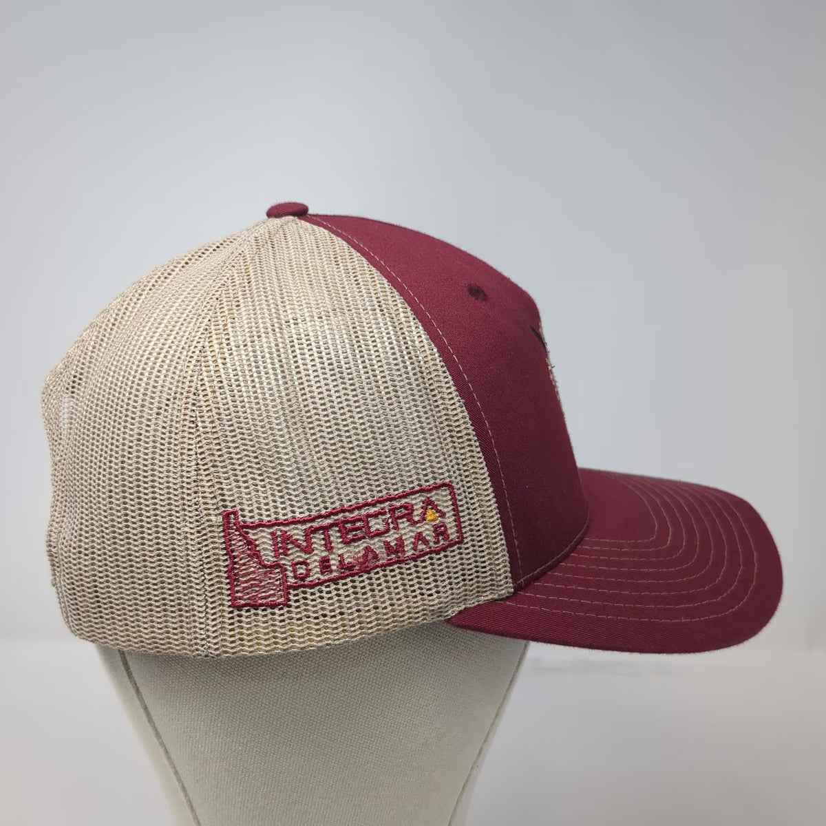 Richardson Trucker Hat Red OSFM Mesh Snapback Sandy McLeod Memorial Golf Idaho