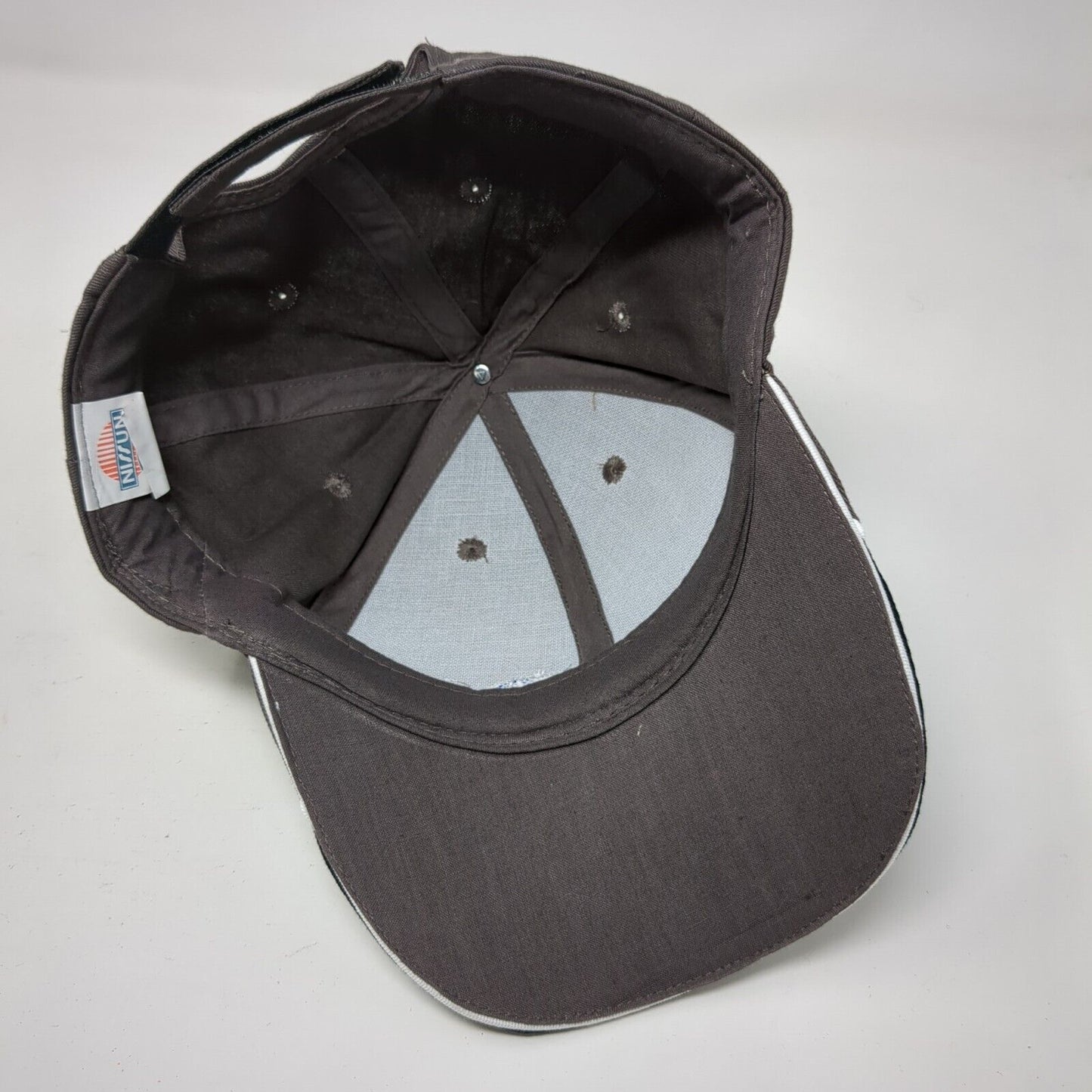 Subaru Strapback Hat Gray OSFA Adjustable Embroidered 6 Panel Nissun