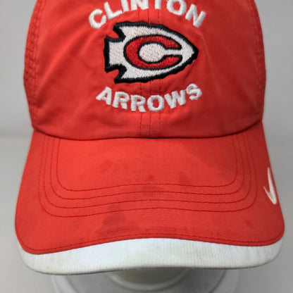 Clinton Arrows Nike Golf Strapback Hat Red Embroidered Logo Adjustable