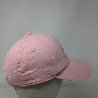 Inhale Exhale Swim Strapback Hat Pink One Size Embroidered George
