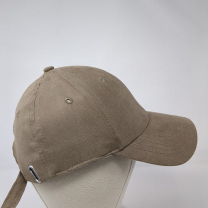 Unbranded Slideback Hat Brown One Size Adjustable Blank 6 Panel Solid