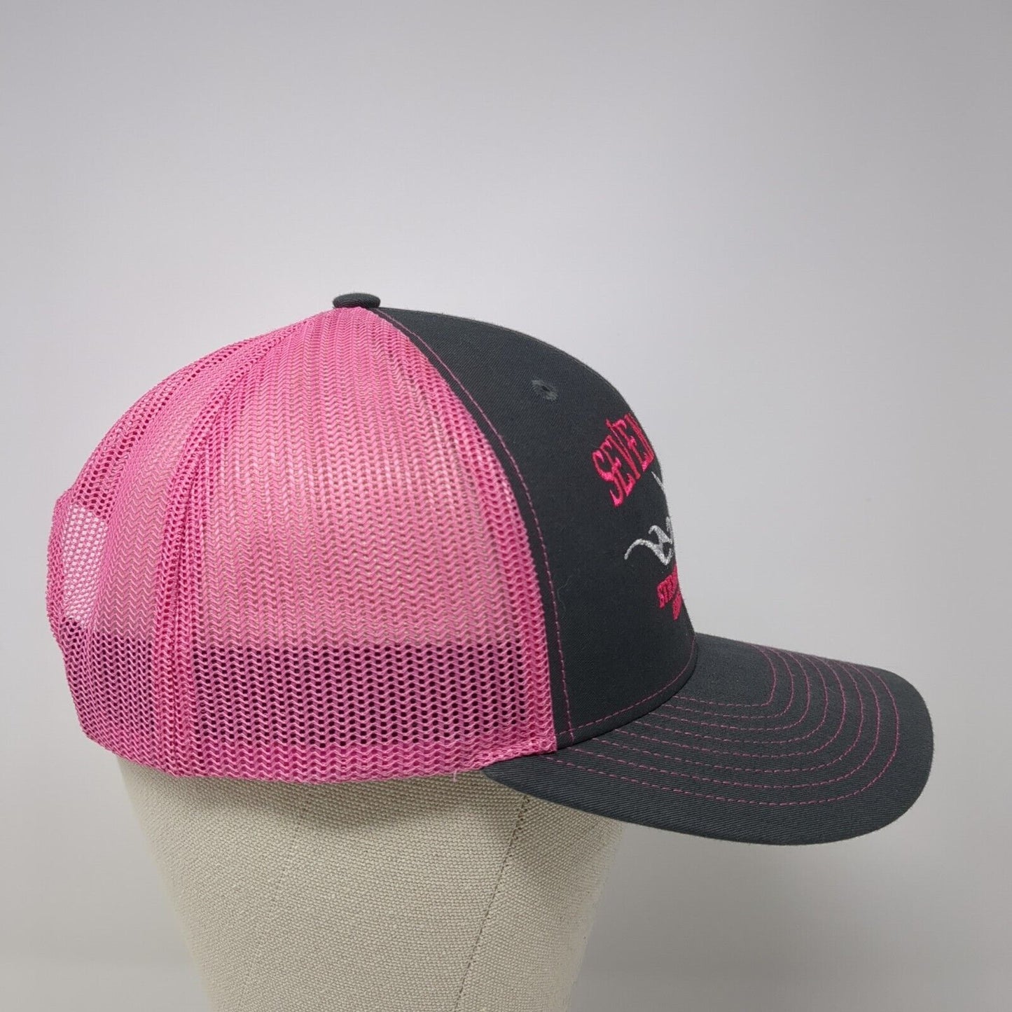 Seven Devils Snapback Trucker Hat Multi One Size Mesh Back Colorblock