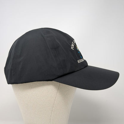 Imperial Baseball Cap Black One Size Port Lions Lodge Kodiak Alaska Fishing Hat