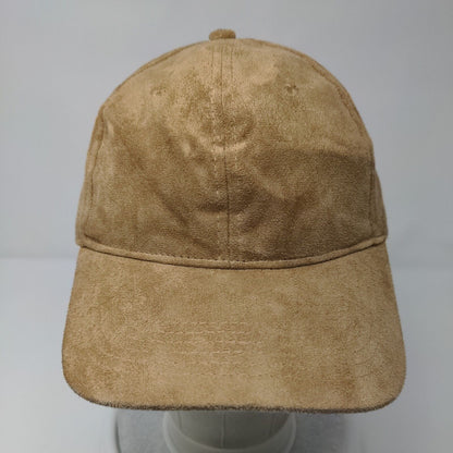 BP. Strapback Hat Tan OSFA Adjustable Solid Blank Vent Holes Suede