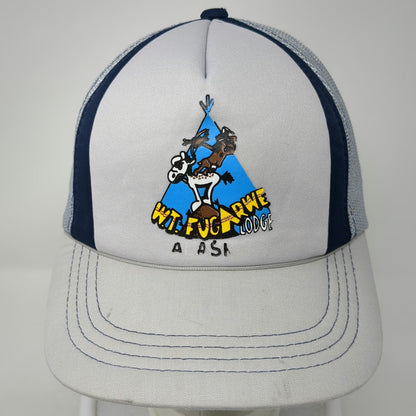 Young An 5 Panel Gray One Size WT Fugarwe Lodge Mesh Back Trucker Snapback Hat