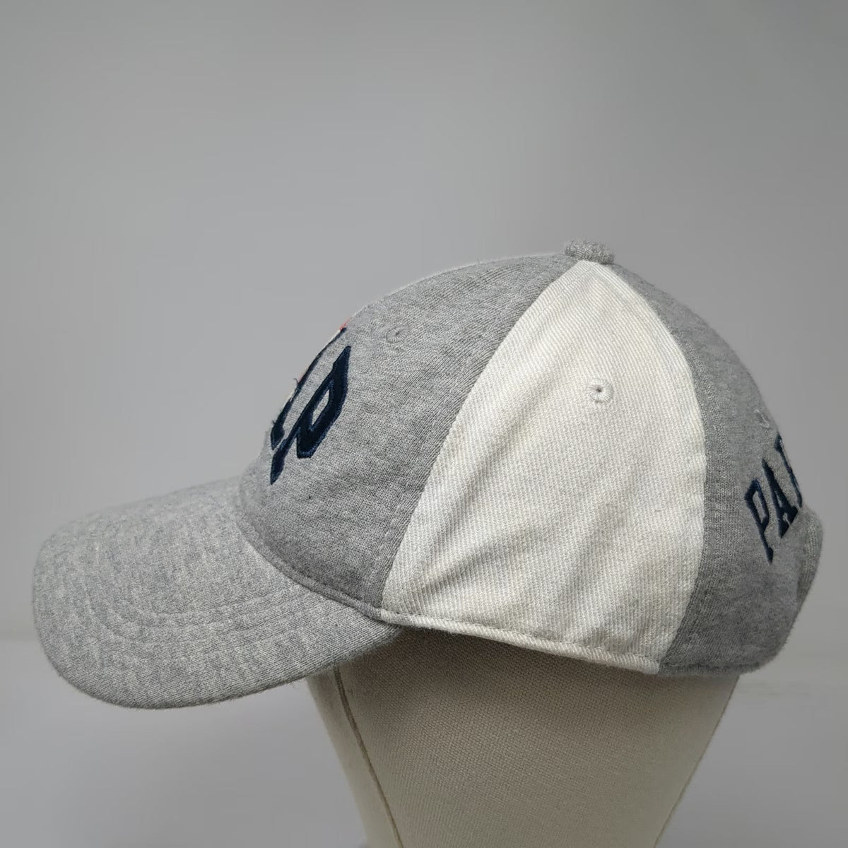 GAP Baseball Cap Gray White One Size Paris Tokyo Split Design Cotton Blend Hat