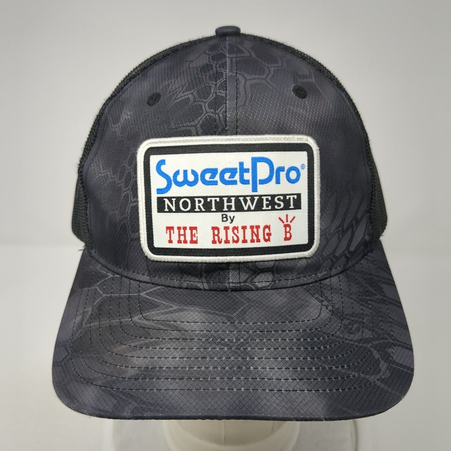 SweetPro Northwest by The Rising B Snapback Trucker Hat Camo OS Mesh Richardson