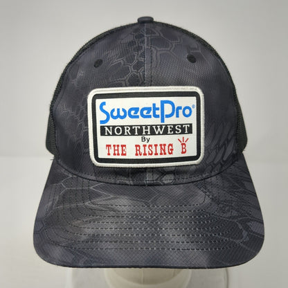 SweetPro Northwest by The Rising B Snapback Trucker Hat Camo OS Mesh Richardson
