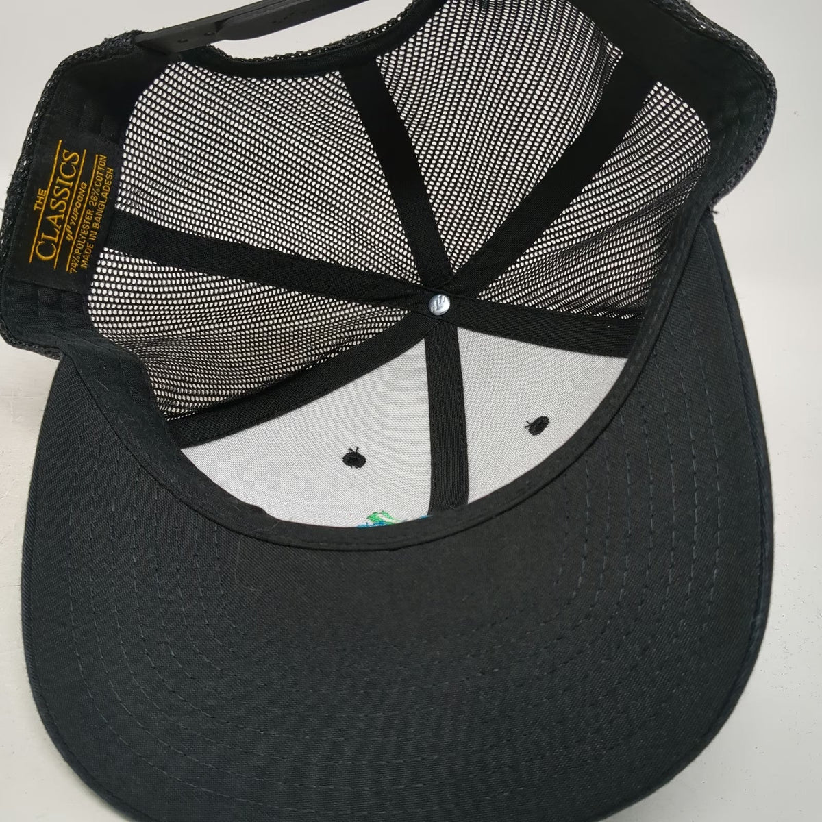 Yupoong Trucker Hat Black One Size XY Athletics Mesh Back Snapback Fitness Gym