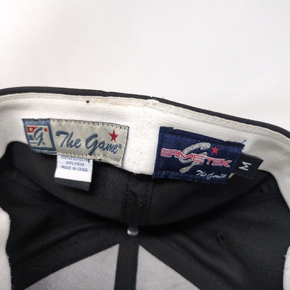 The Game Fitted Hat Black Medium Embroidered Monogram Vent Holes