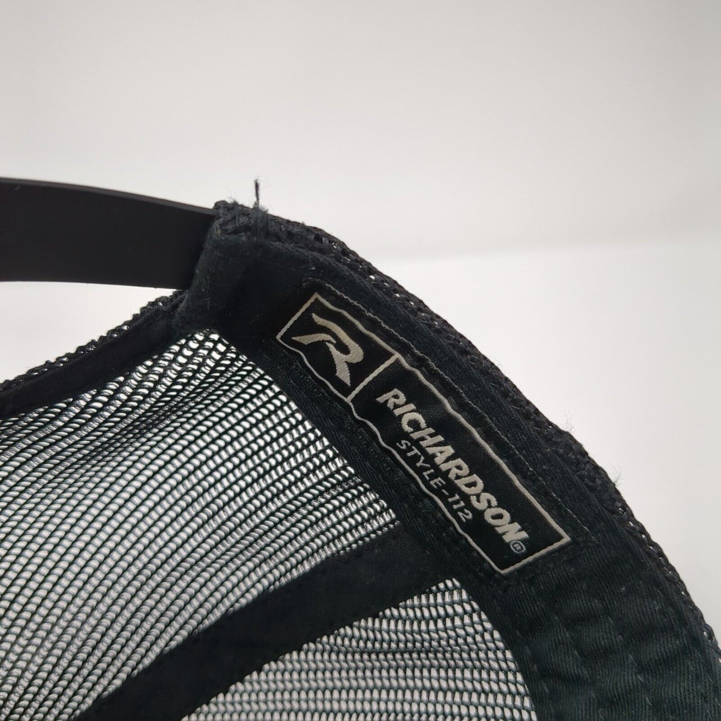 CNP Snapback Trucker Hat Black One Size Adjustable Embroidered Mesh Richardson