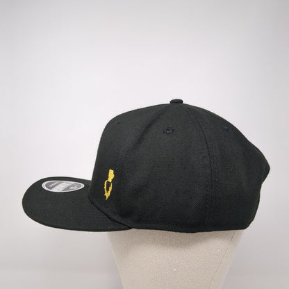 New Era 9Fifty Snapback Hat Black One Size Embroidered Logo Adjustable