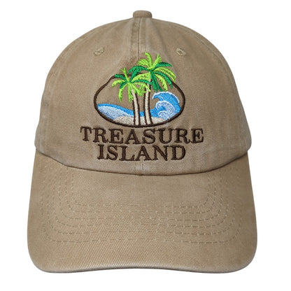 Treasure Island Slideback Baseball Cap Brown One Size Adjustable Alhys Trading