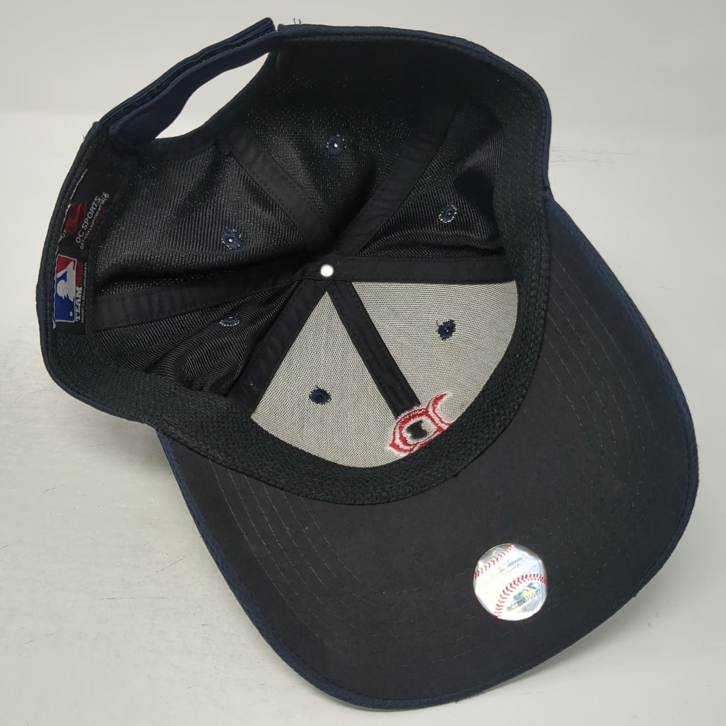 OC Sports Boston Red Sox MLB Baseball Cap Blue One Size Strapback Logo Mesh Hat
